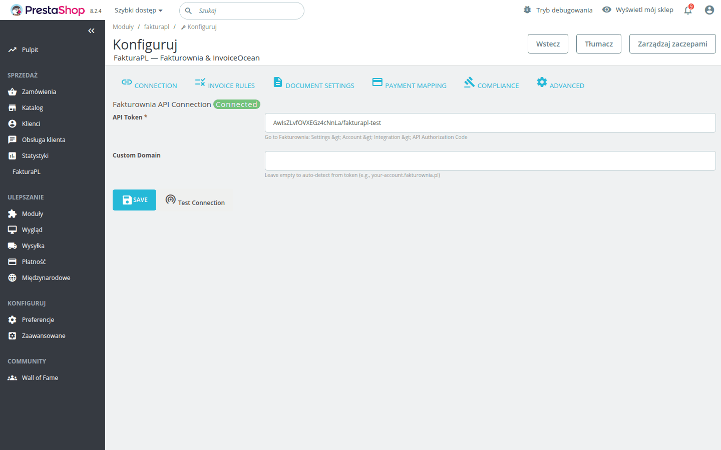 fakturapl Config Connection
