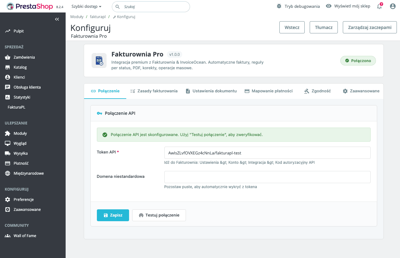 ksefpl-woocommerce Connection