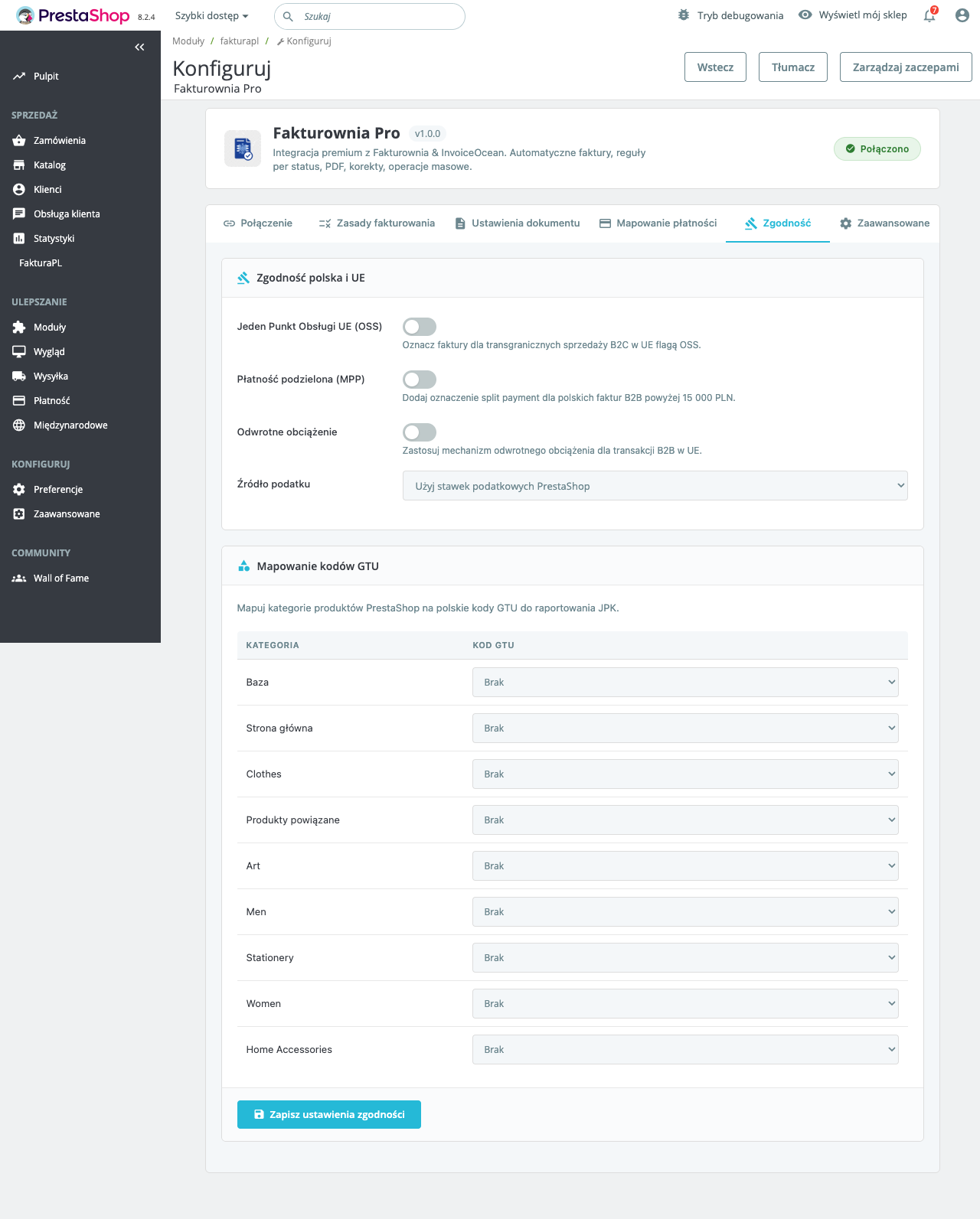 XML signing and preview screen for WooCommerce